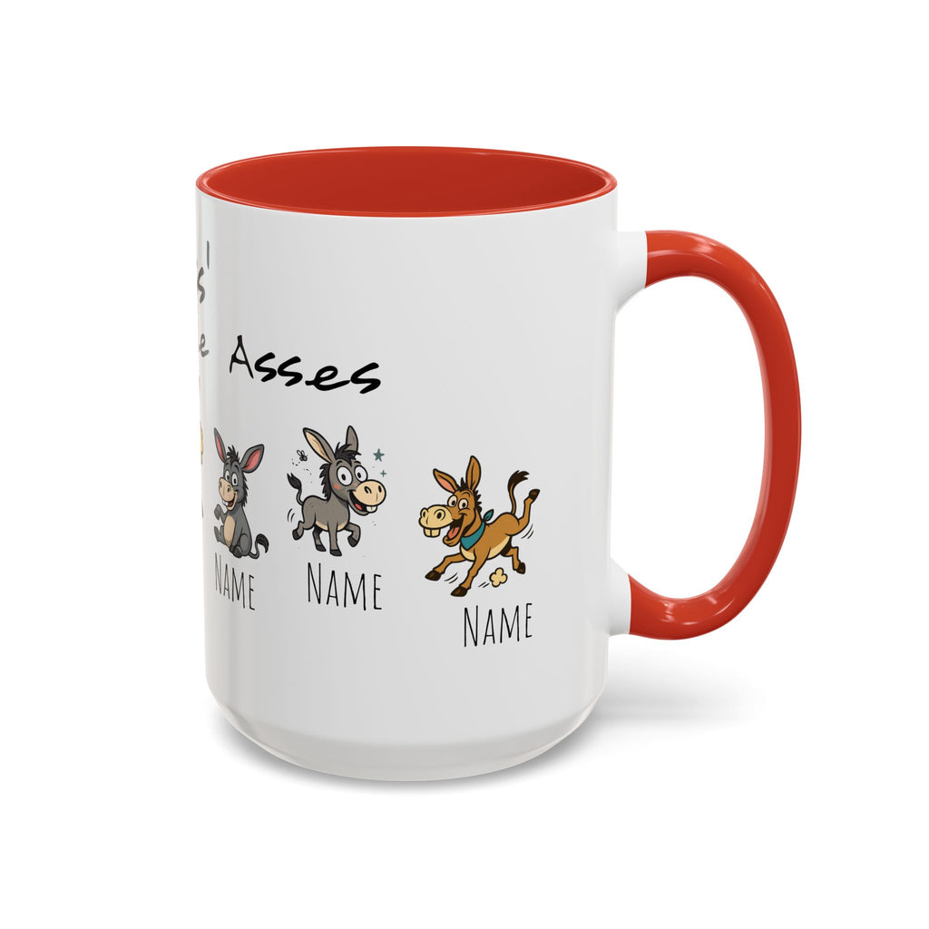 Boss In The Asses Personalized Donkey Coffee Mug — Funny Name Gift (11/15oz)