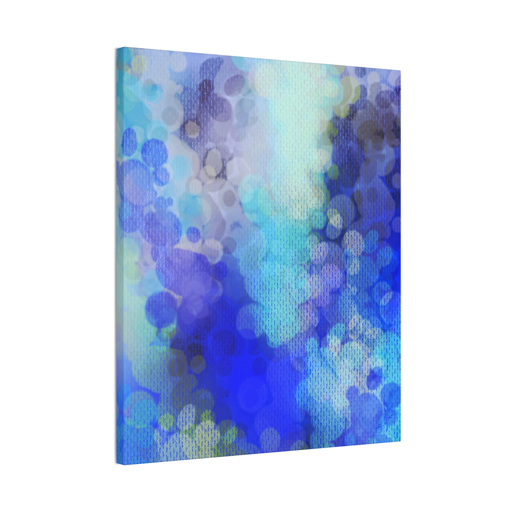 Blue Bokeh Abstract Canvas Print
