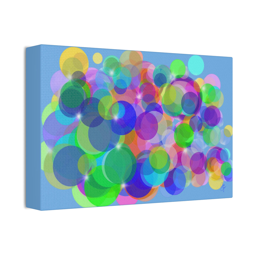 Abstract Colorful Bokeh Canvas Print — Vibrant Stretched Wall Art