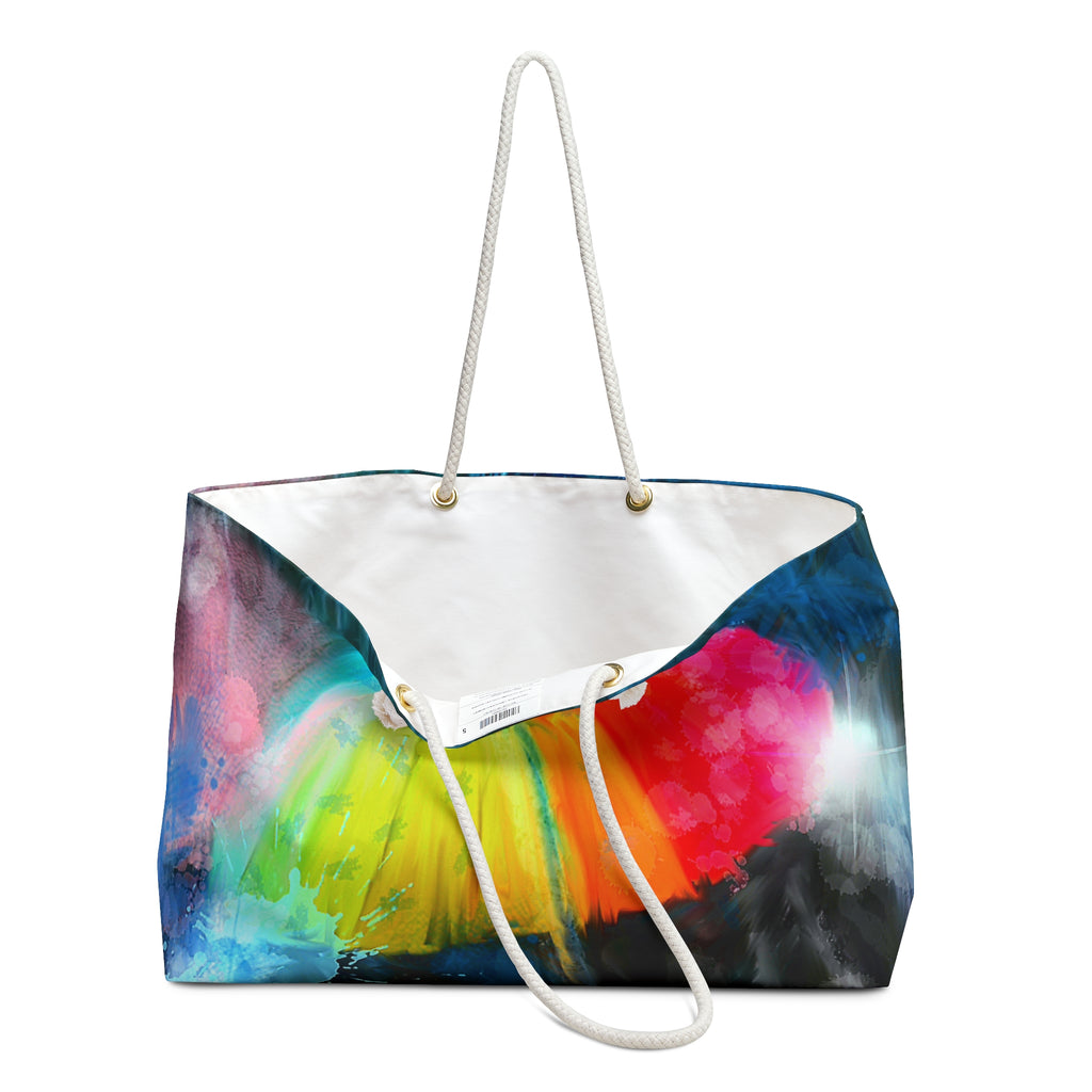 Colorful Umbrella Beach Weekender Bag — Vibrant Travel Tote