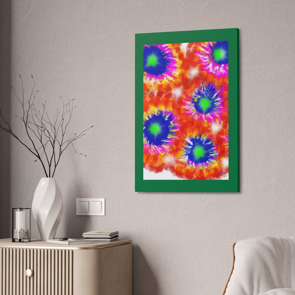 Tie-Dye Burst Canvas Print — Vibrant Abstract Wall Art