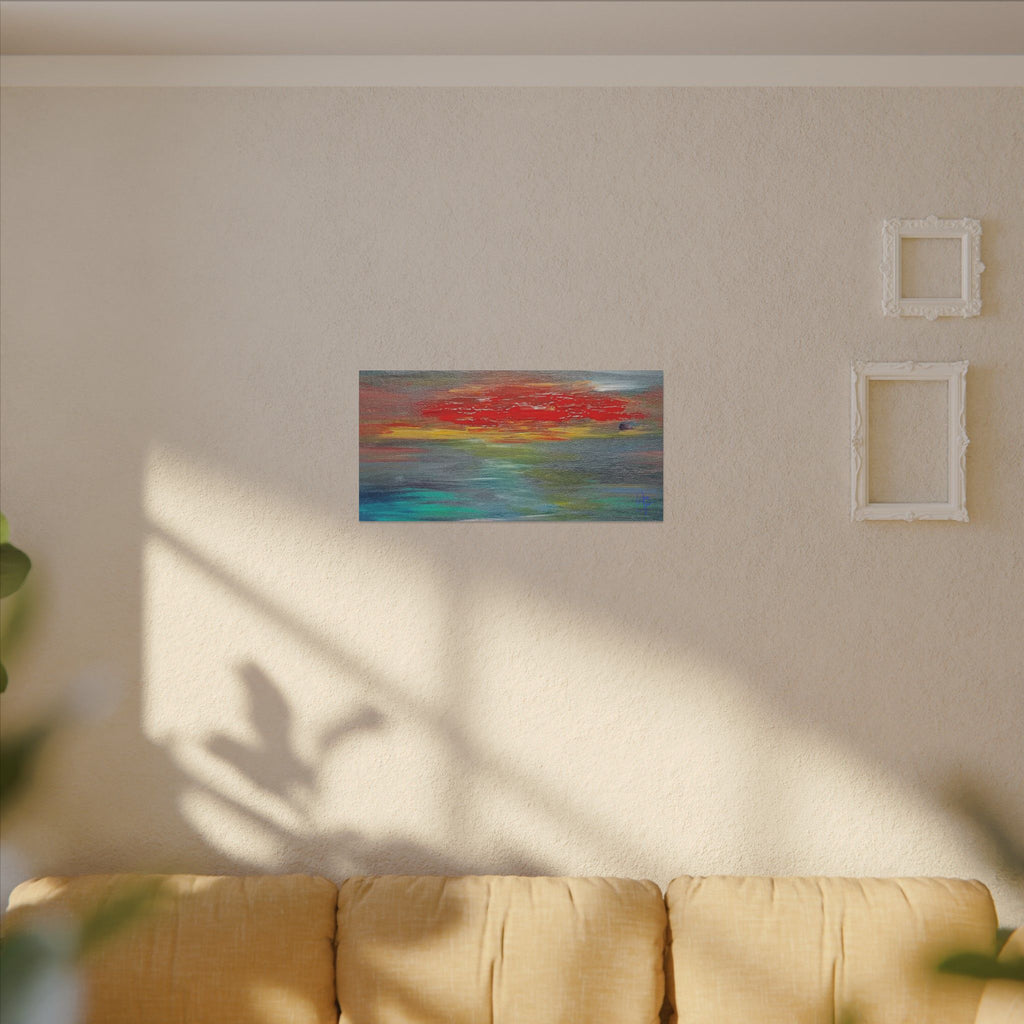 Abstract Sunset Matte Canvas Wall Art