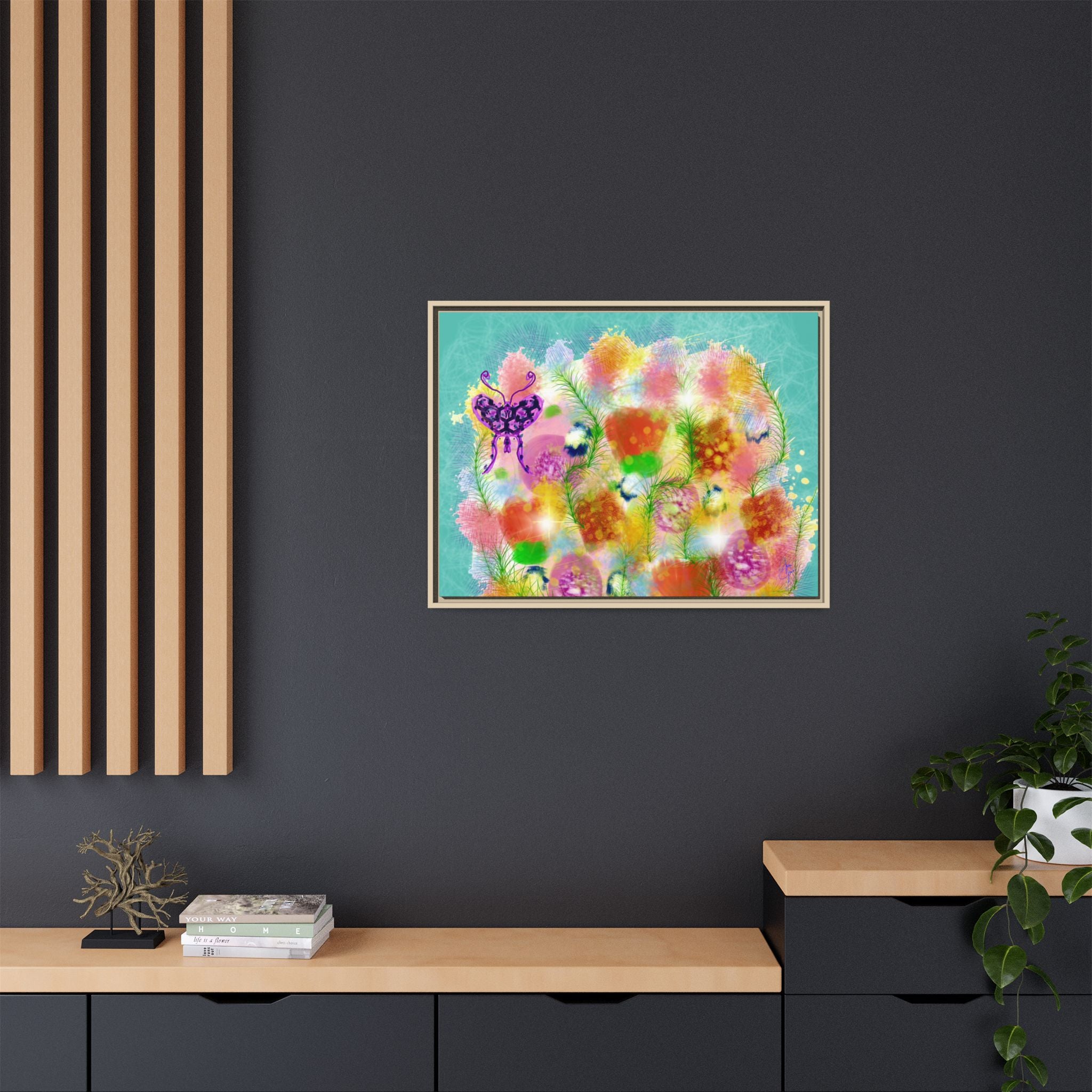 Matte Canvas, Framed (Multi-color)