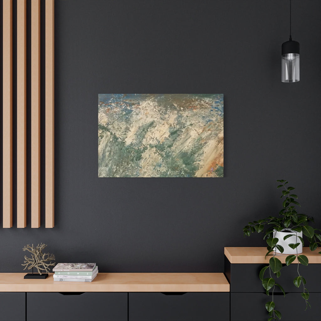 Abstract Ocean Wave Canvas Print — Matte Stretched 1.25"