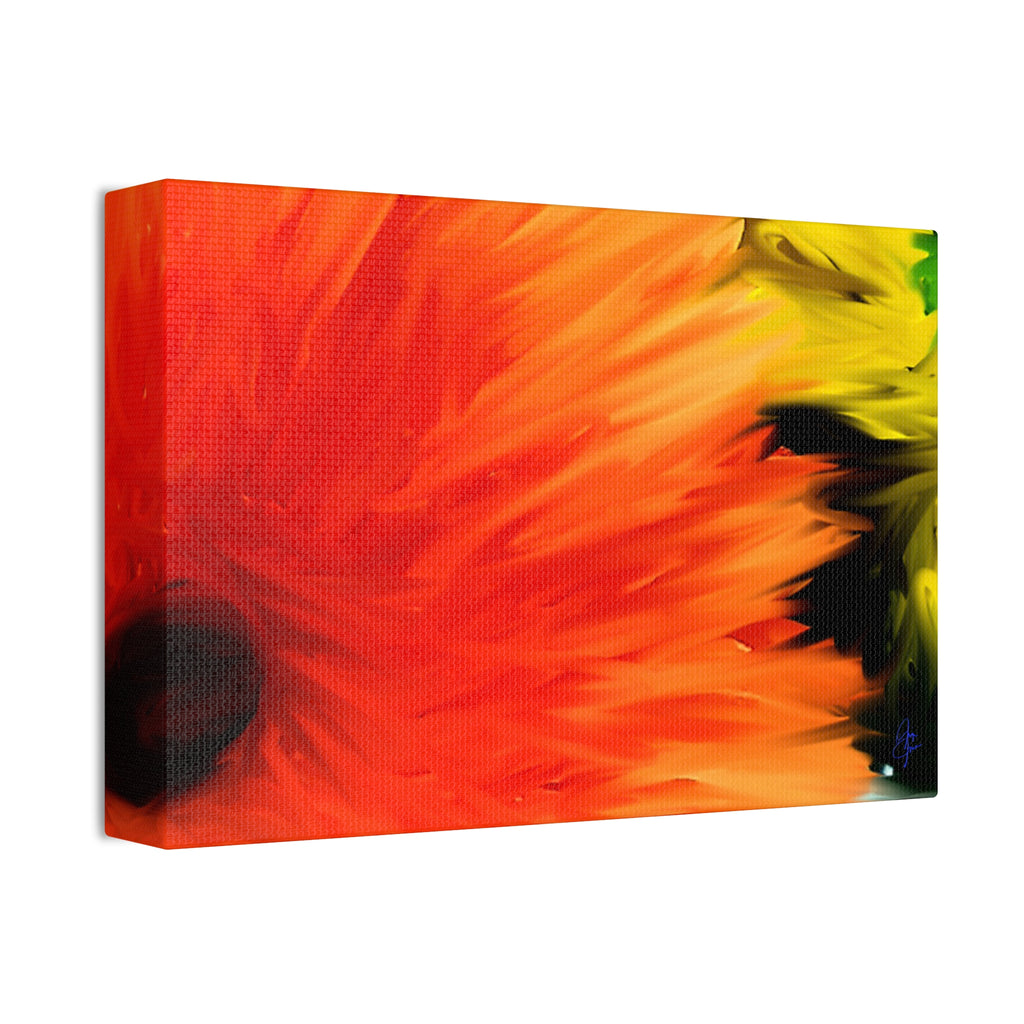 Sunflower Burst Canvas Wall Art - Stretched 1.5"