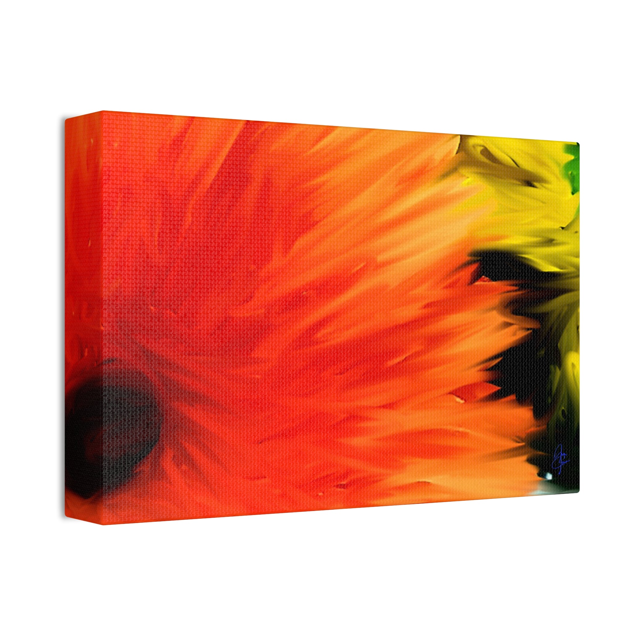 Sunflower Burst Canvas Wall Art - Stretched 1.5"
