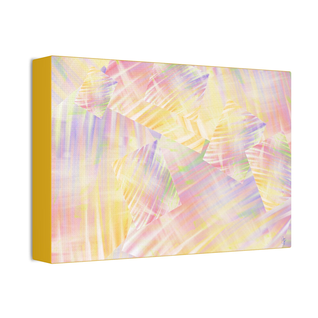 Pastel Abstract Canvas Art - Soft Prism Stretched Canvas 1.5"