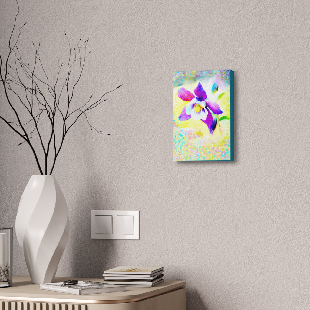 Purple Orchid Canvas Wall Art - Vibrant Floral Stretched Canvas