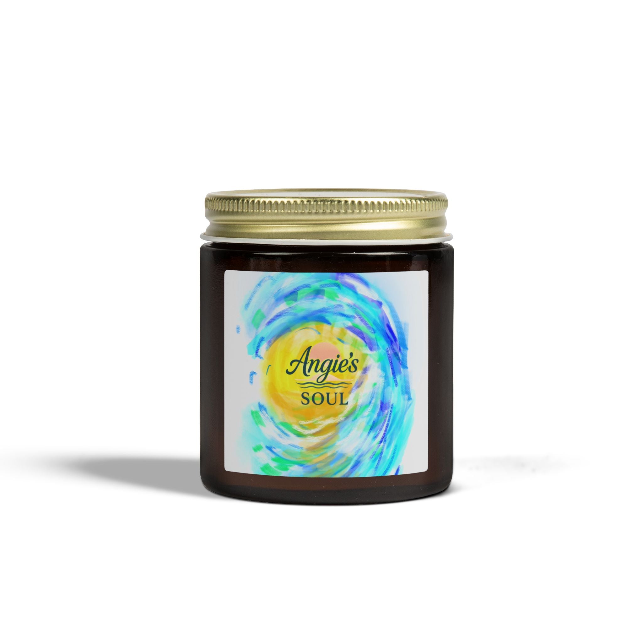 Coconut Apricot Scented Candle (4oz/9oz) — "Angie’s Soul" Jar Candle