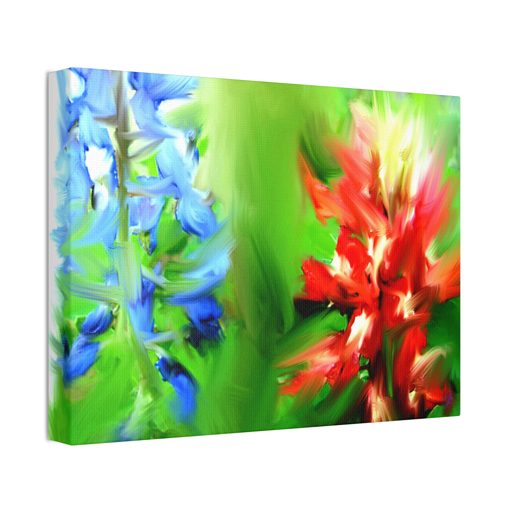 Texas Girl Bluebonnet Canvas