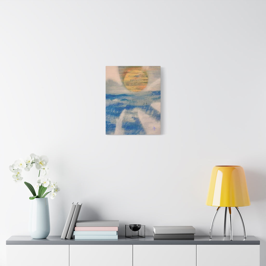 Serene Ocean Sunset Canvas Art