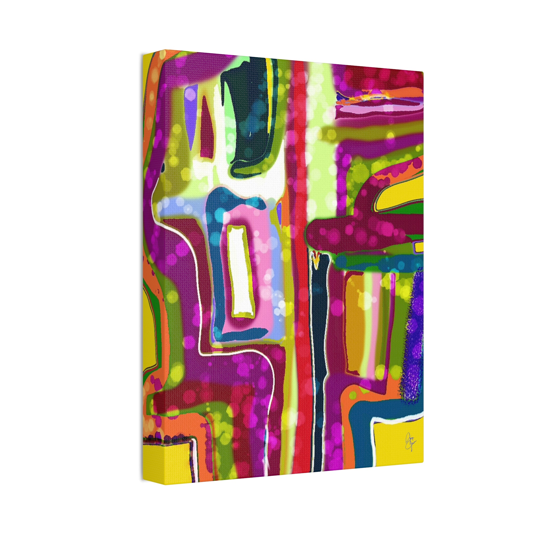 Abstract Colorburst Canvas – Vibrant Pop Art Wall Decor