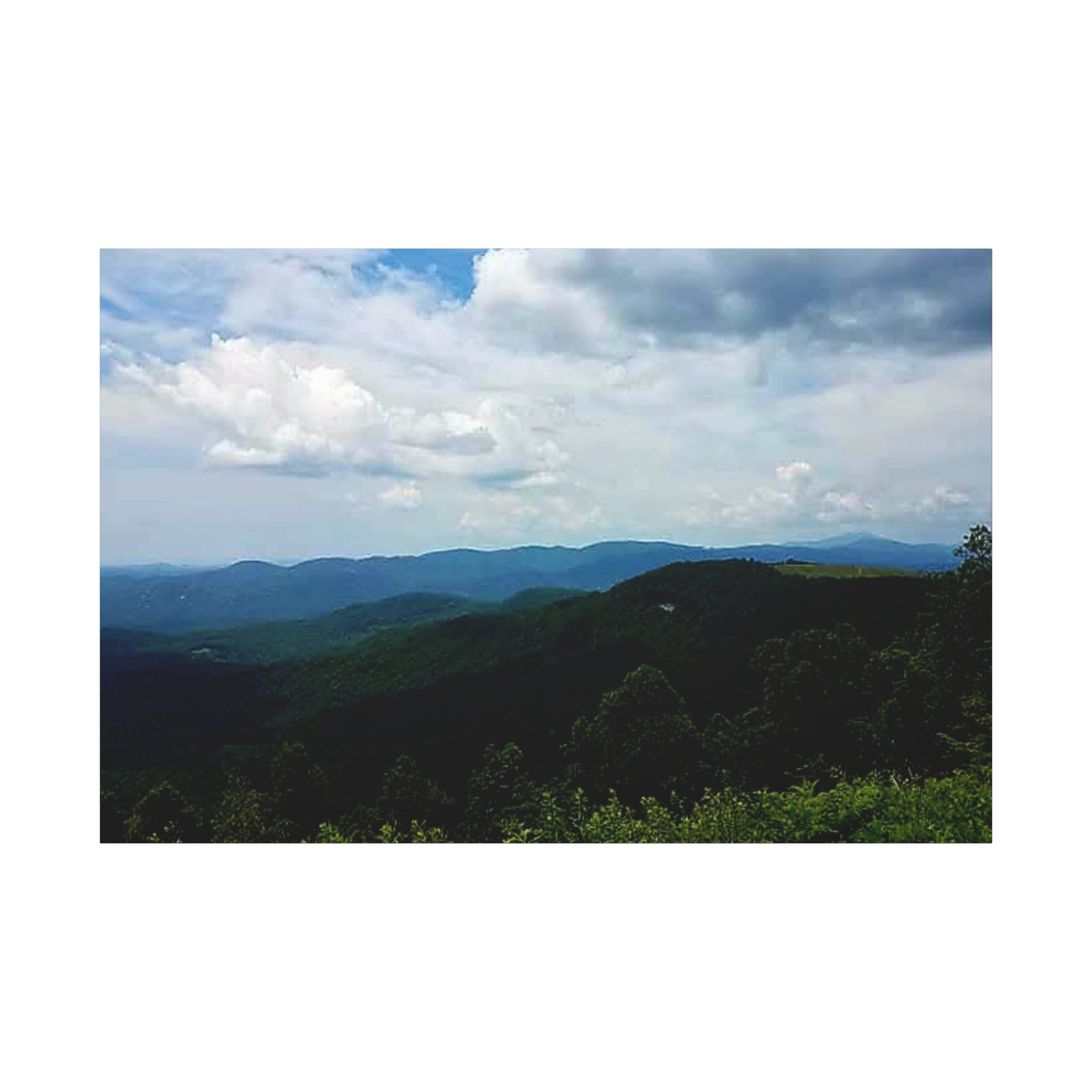 Blue Ridge Mountains Canvas Print — Matte Stretched Wall Art