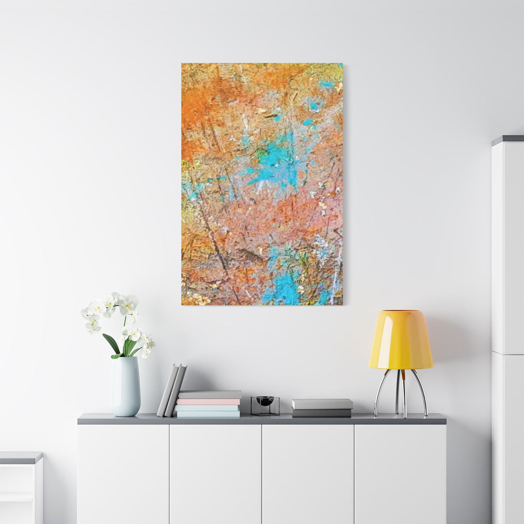 Matte Canvas Wall Art — 'Walk in the Woods' Abstract by Angie Jones (Stretched 1.25")