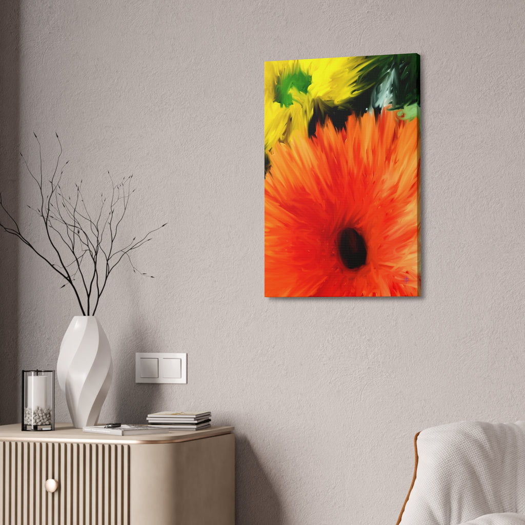 Sunflower Burst Canvas Wall Art - Stretched 1.5"