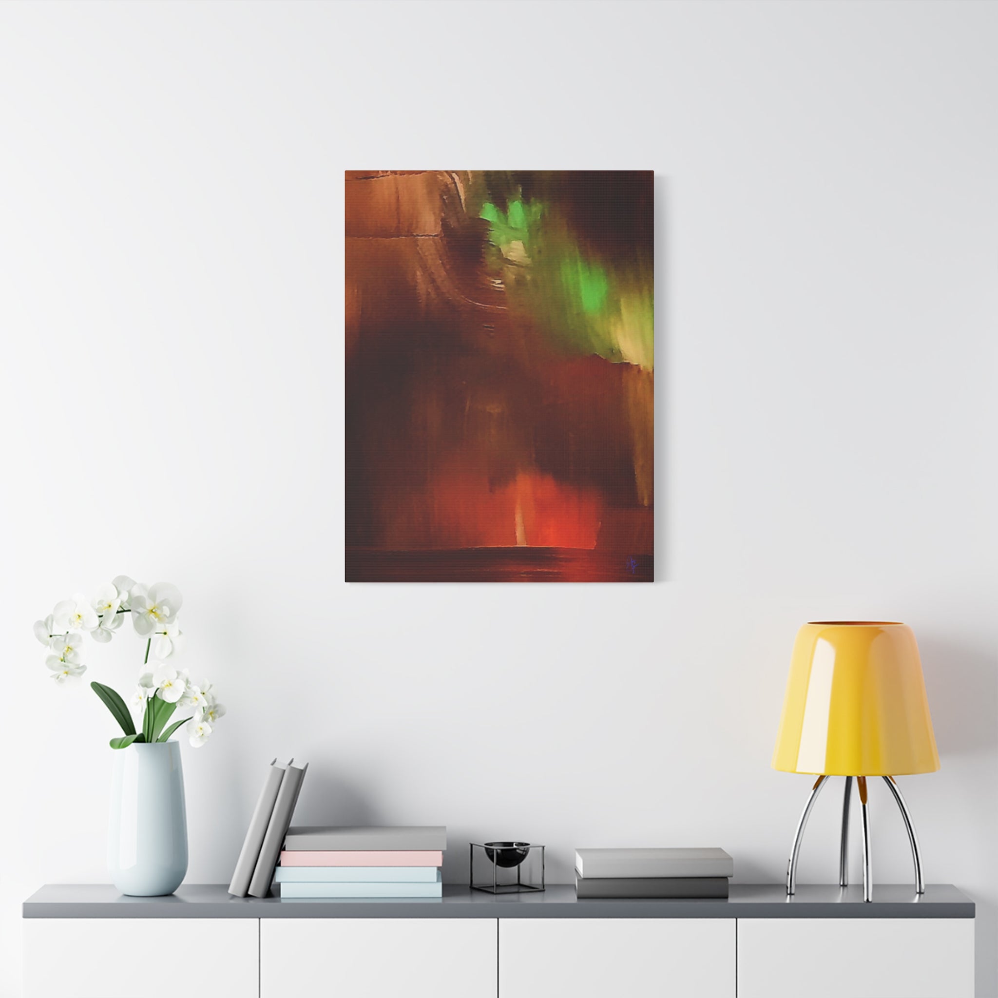 Sunset Sail Matte Canvas Wall Art — Abstract Sailing Into the Sunset (Stretched)