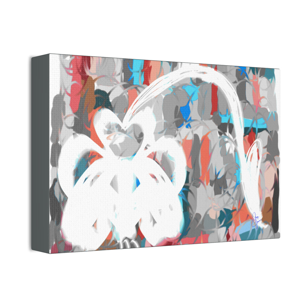 Abstract Coastal Breeze Canvas Print — Modern Stretched Wall Art