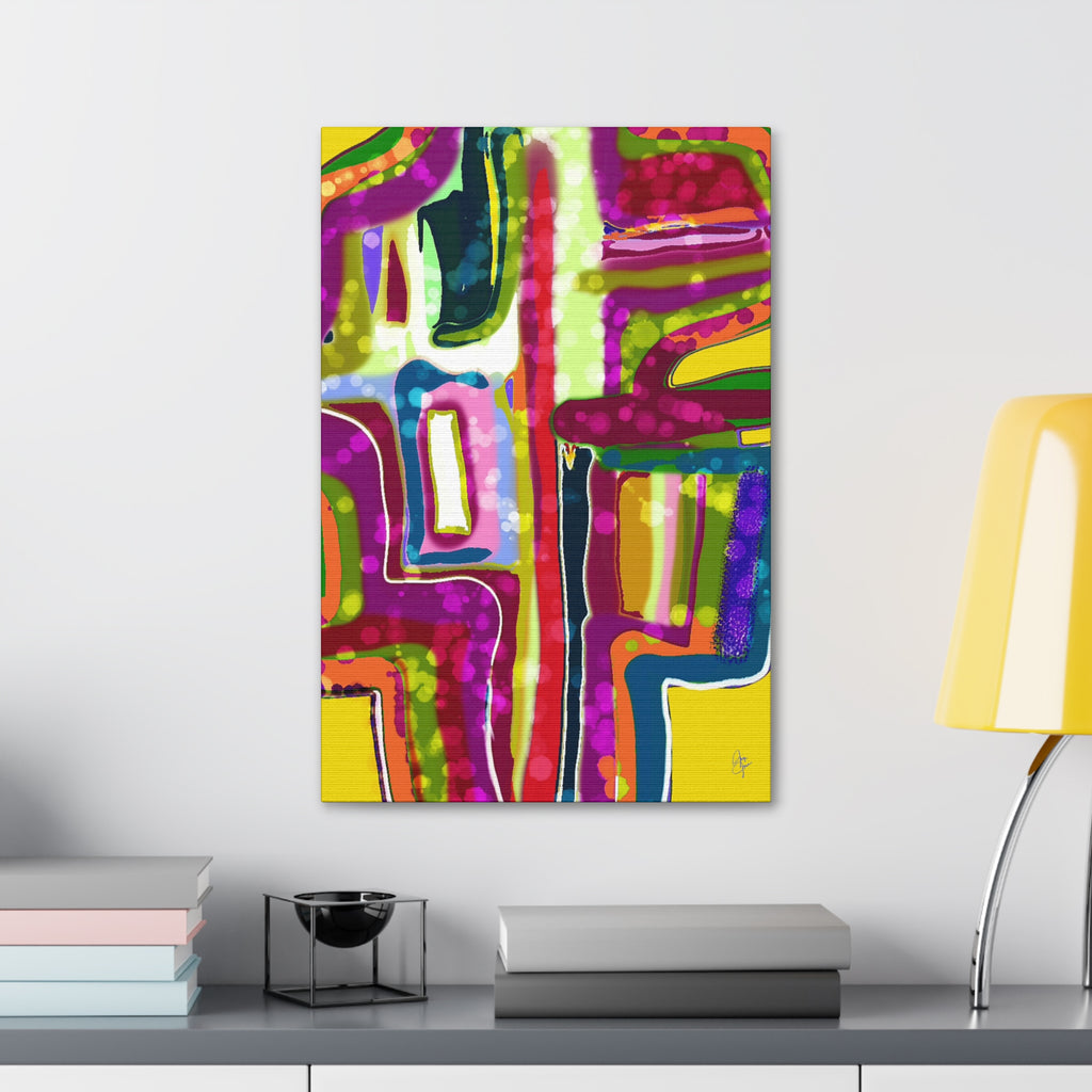 Abstract Colorburst Canvas – Vibrant Pop Art Wall Decor