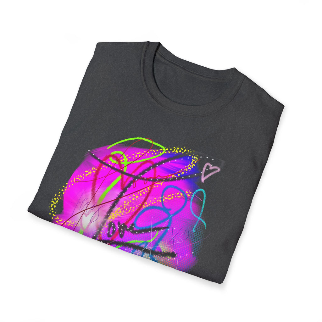 Abstract Neon Love T-Shirt — Colorful Graffiti Art Tee