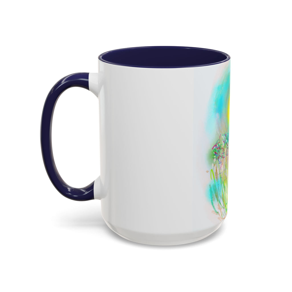 Coffee Mug — Bright Sunflower Field Art Ceramic Accent Mug (11/15 oz)