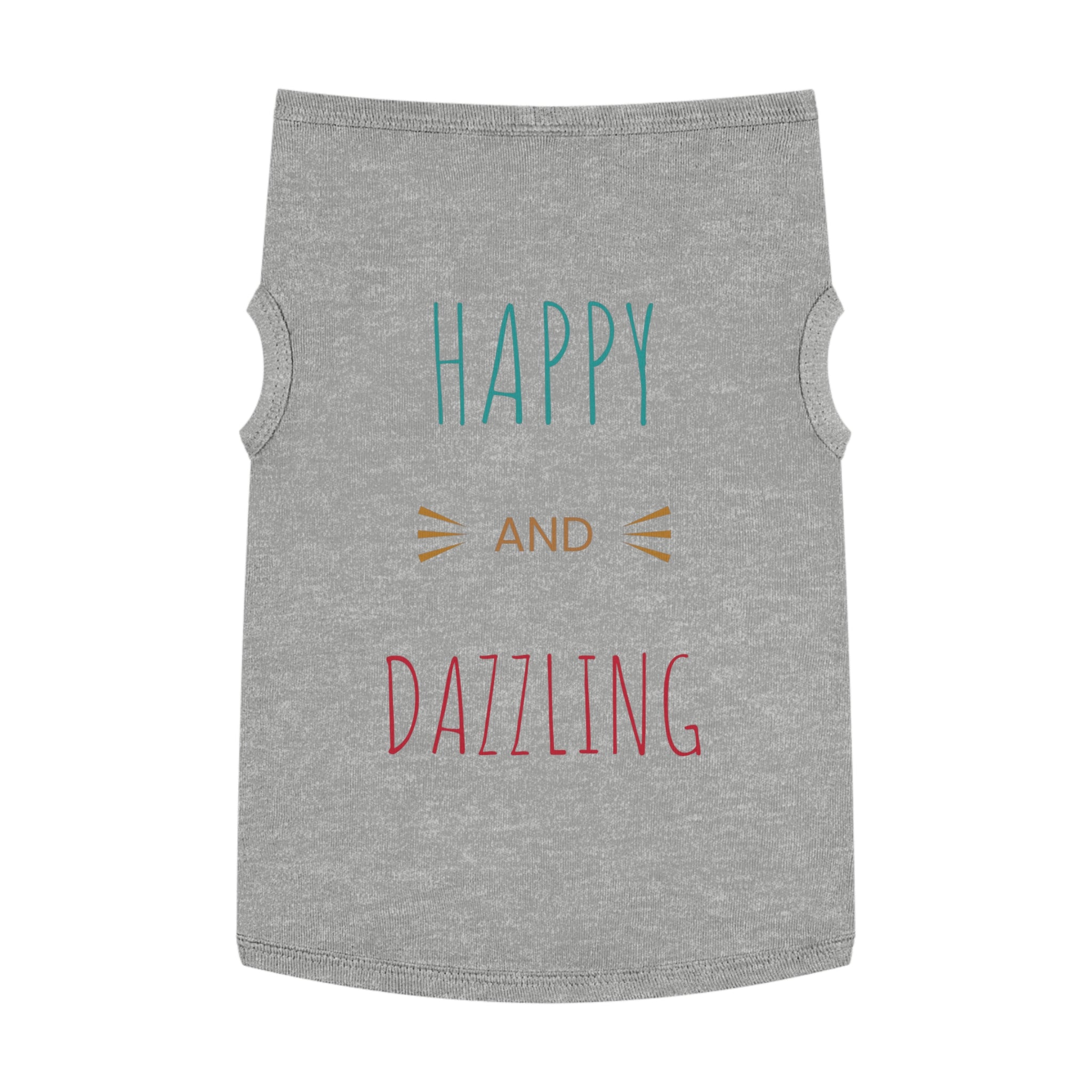 Happy & Dazzling Pet Tank Top for Fun-Loving Pets I