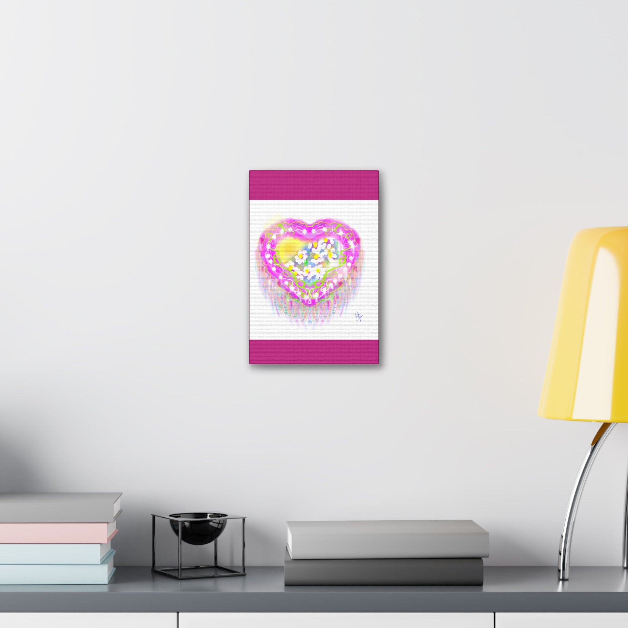 Daisy Burst Canvas Art — Bright Floral Stretched Canvas 1.5"