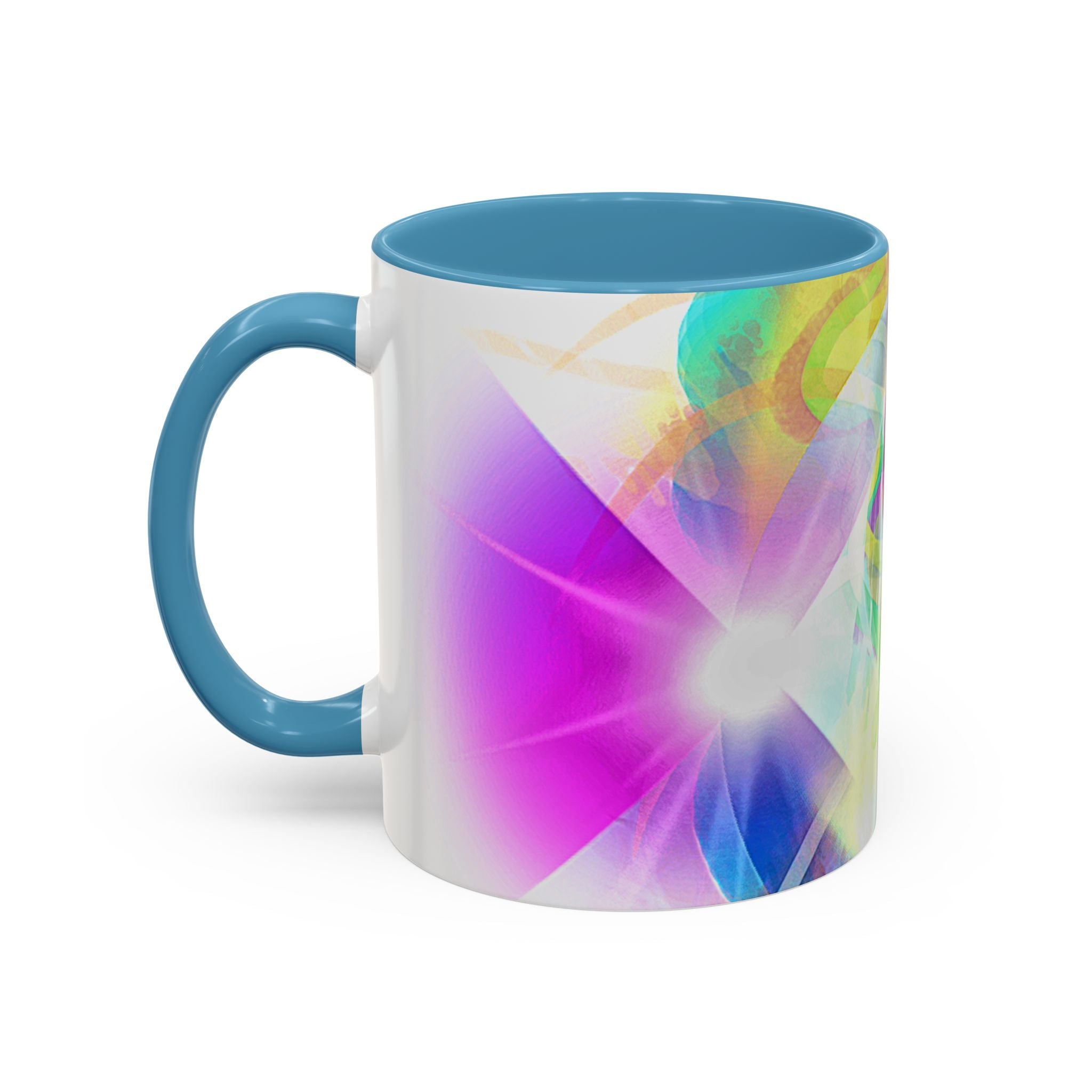 Colorful Heart Coffee Mug – Vibrant Abstract Love Accent Mug (11/15oz)