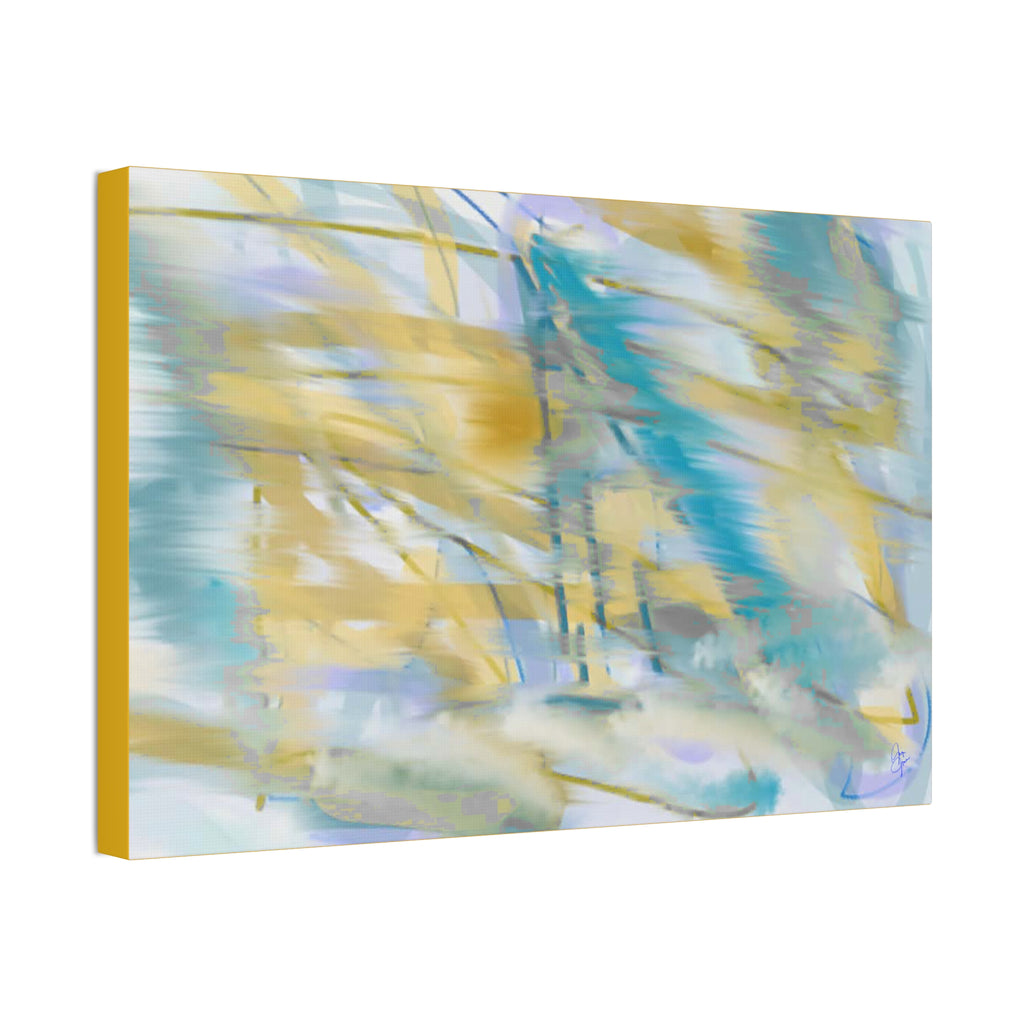 Abstract Coastal Breeze Canvas — Stretched 1.5" Wall Art