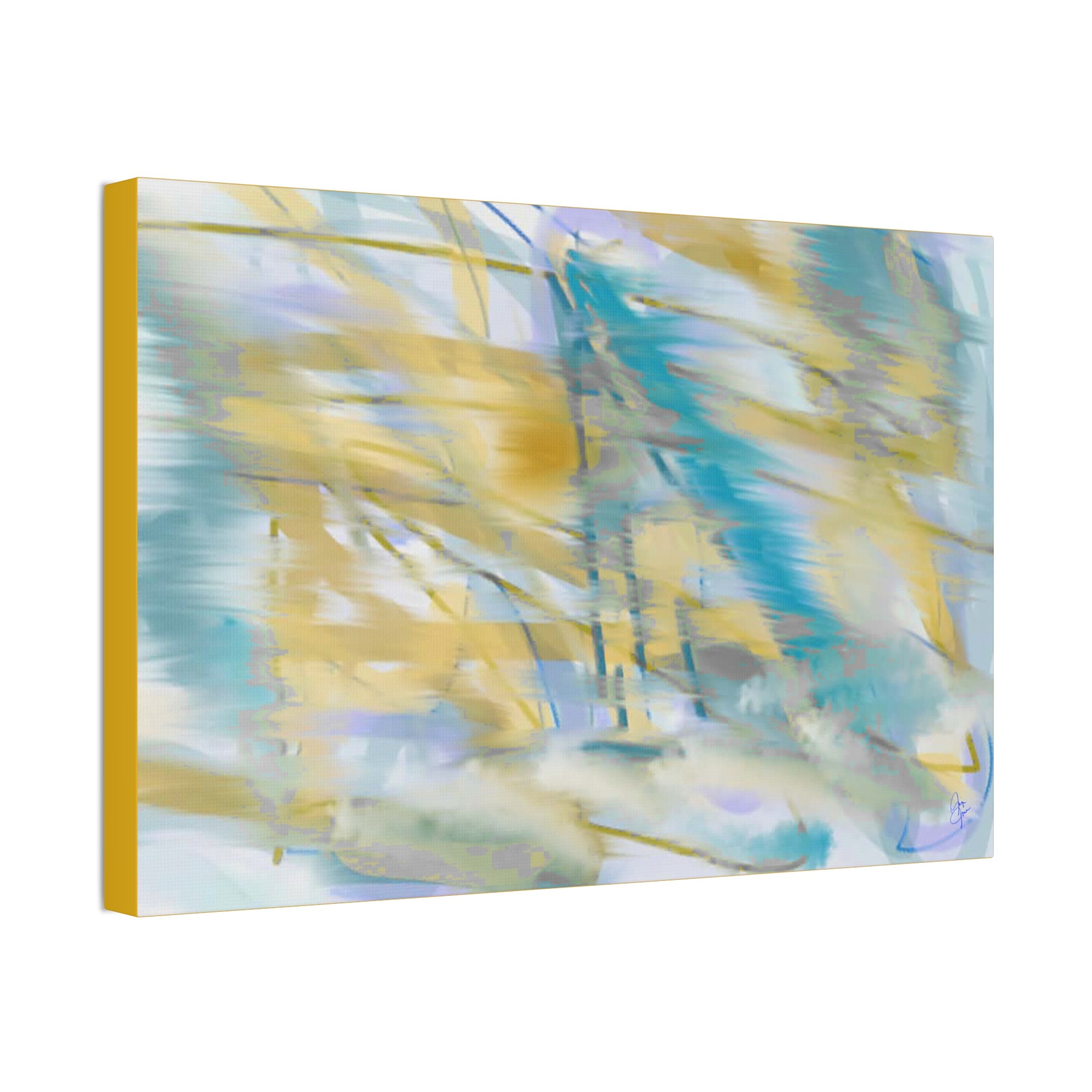 Abstract Coastal Breeze Canvas — Stretched 1.5" Wall Art