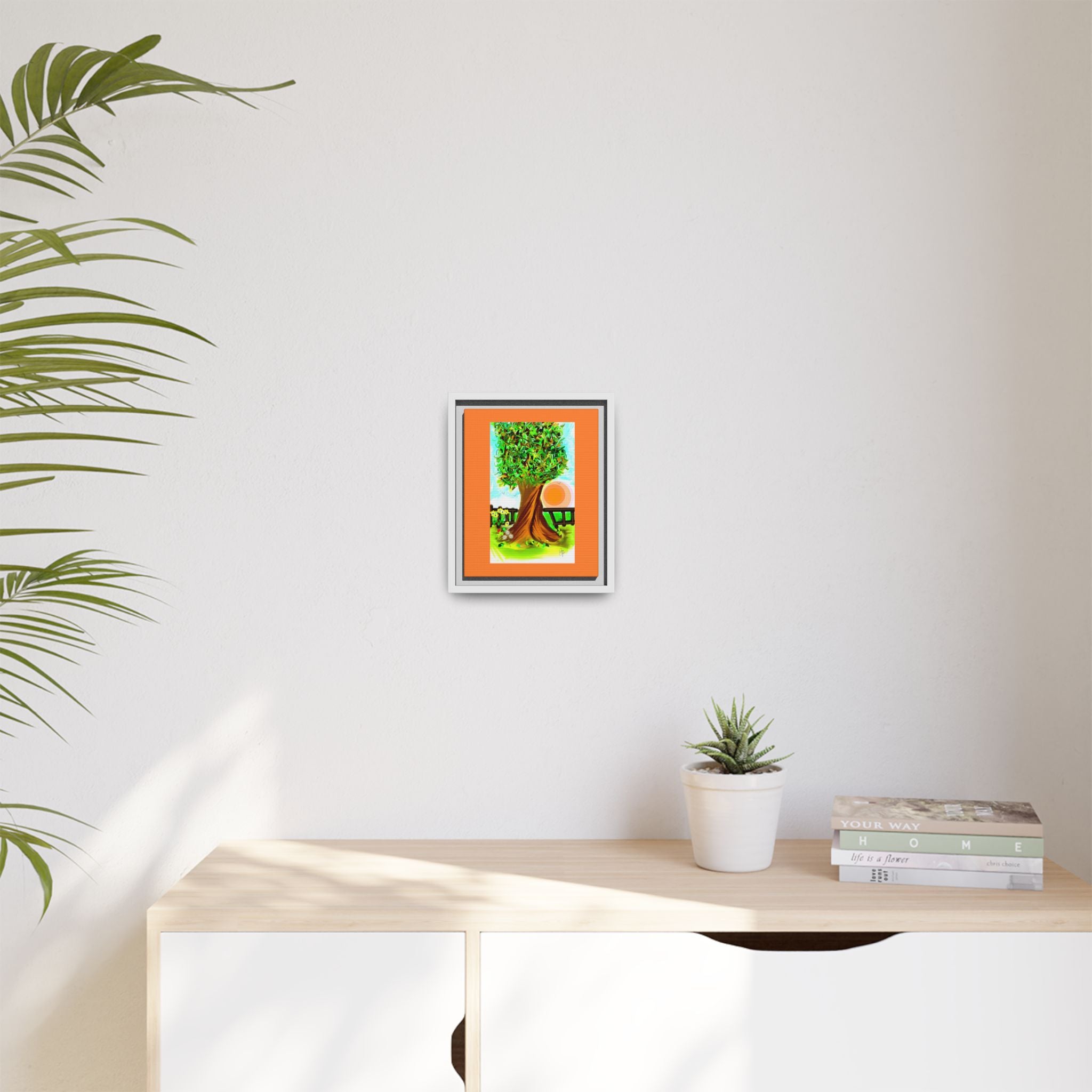 Kid's Favorite Tree Matte Canvas Print — Framed Multi-Color Wall Art