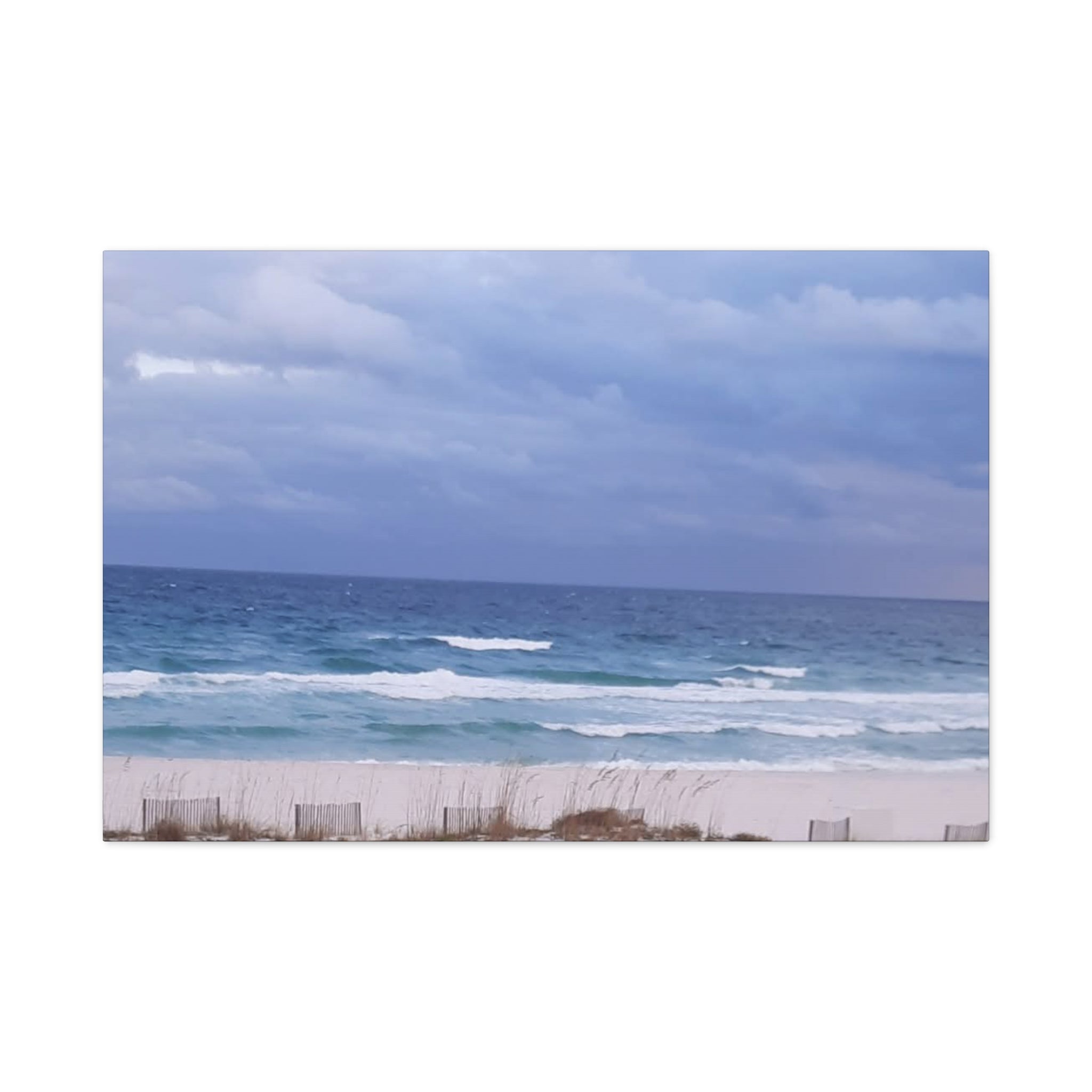 Coastal Waves Matte Canvas Print — Stretched Beach Wall Art