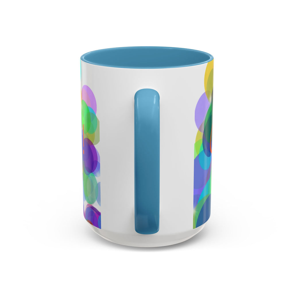 Colorful Bokeh "Choose Joy!" Accent Coffee Mug (11/15oz)