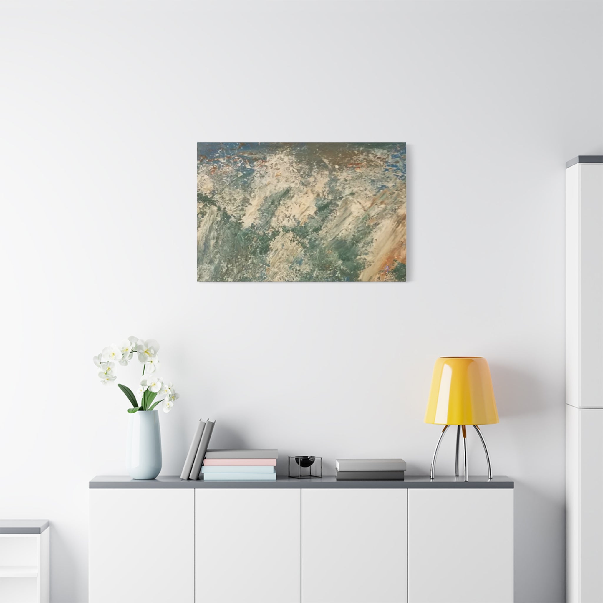 Abstract Ocean Wave Canvas Print — Matte Stretched 1.25"