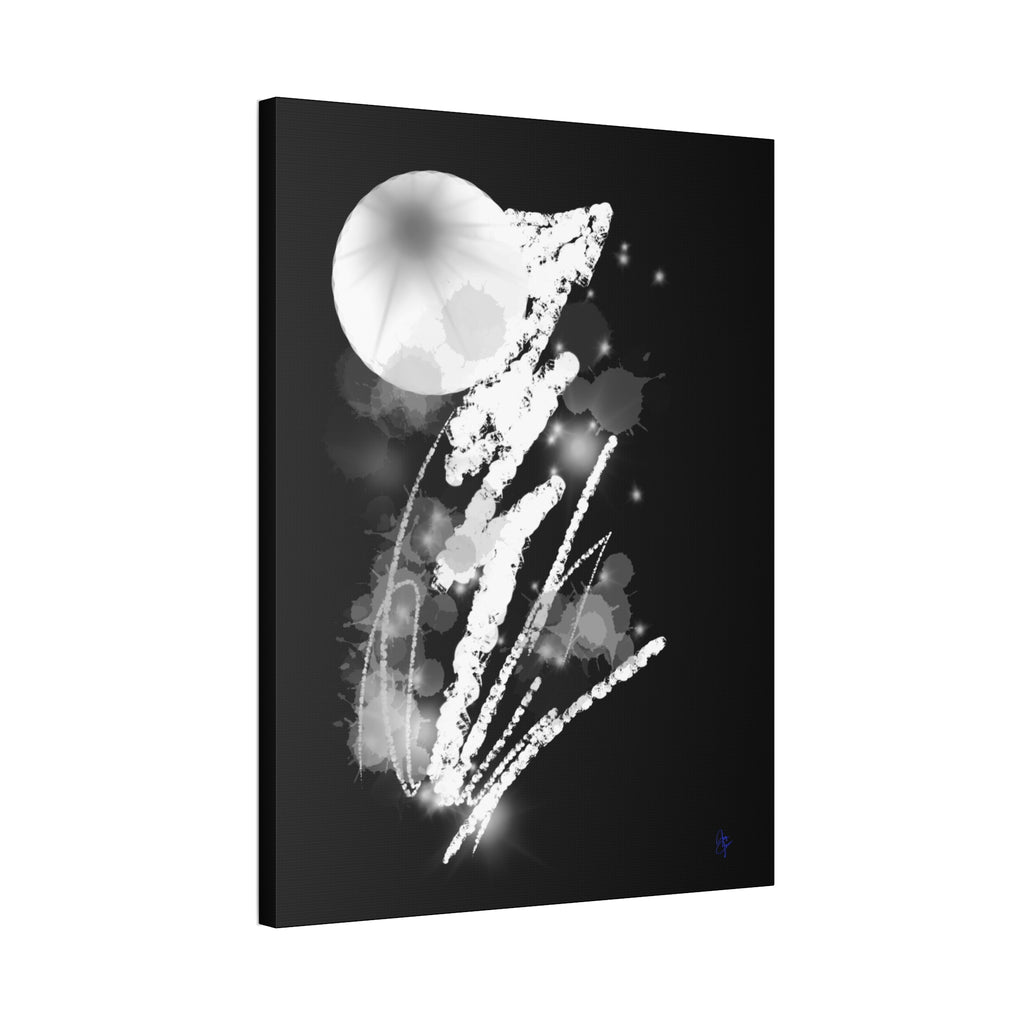 Canvas Stretched Art Print — "When lightning strikes"