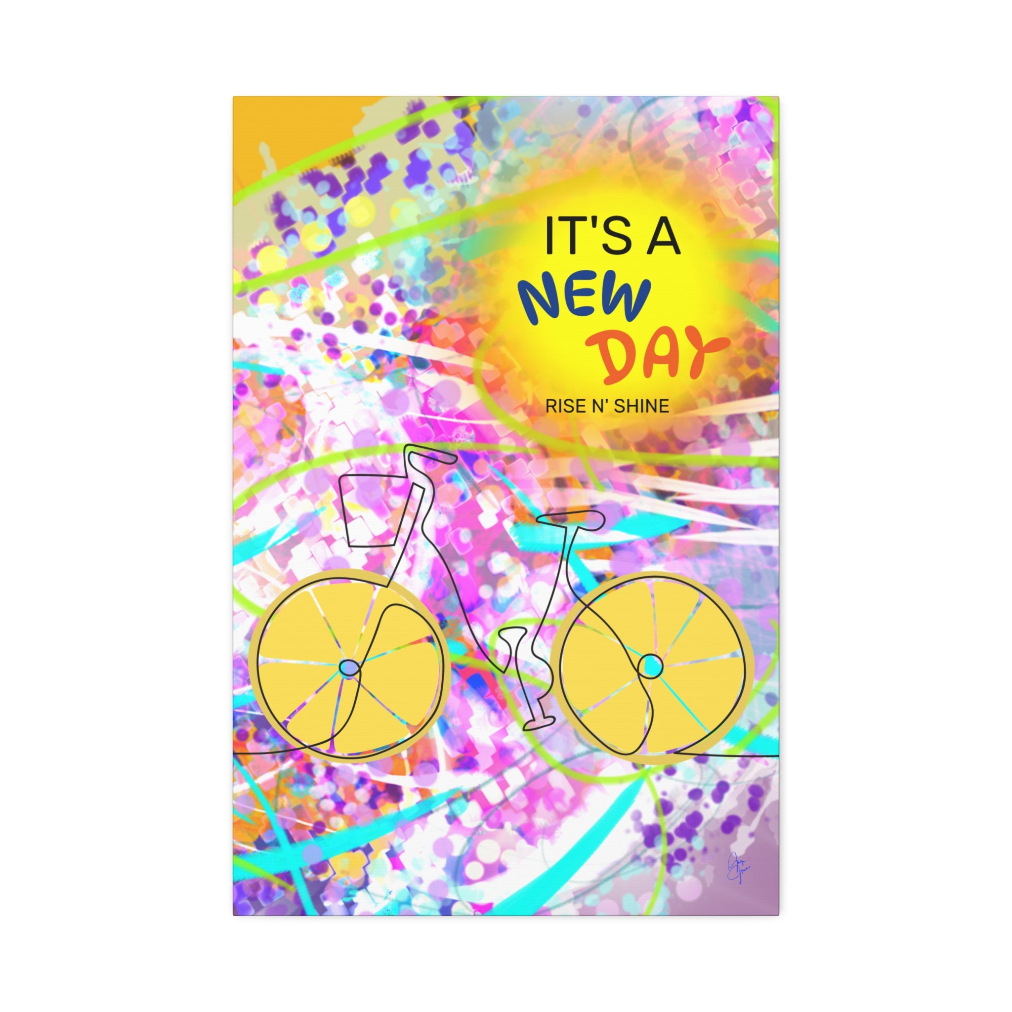 Inspirational Bicycle Canvas Stretched 1.5"