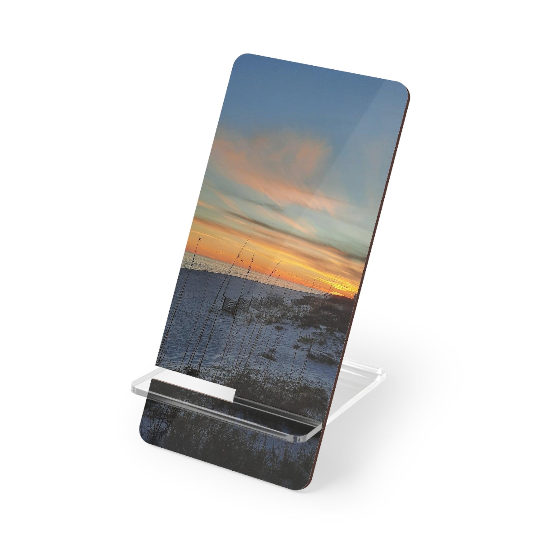 Sunset Beach Phone Stand — Mobile Display Stand for Smartphones