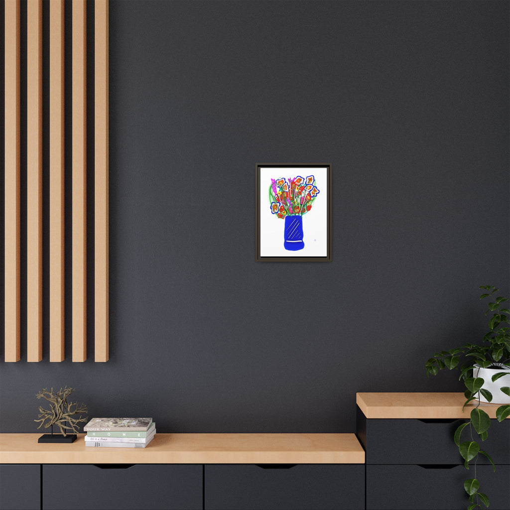 Floral Bouquet Matte Canvas Print — Framed Wall Art