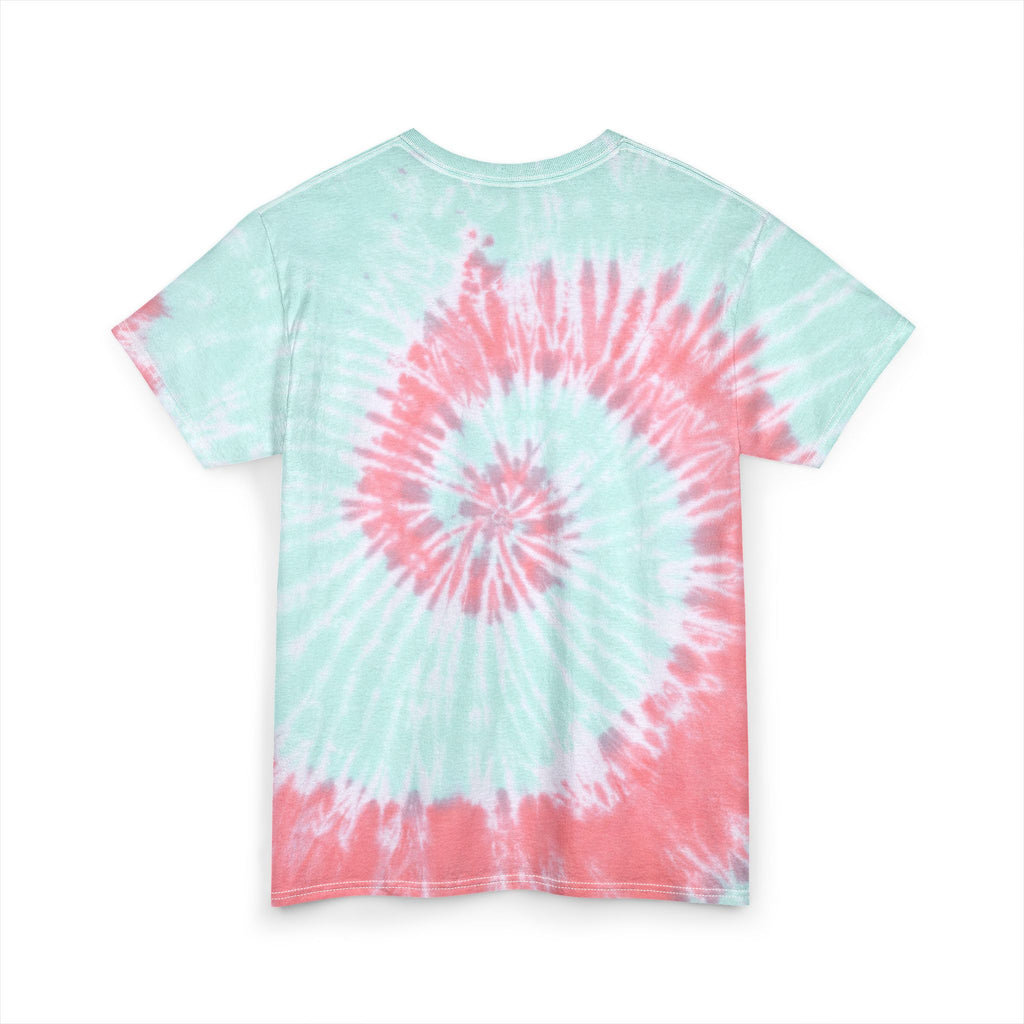 Beach Bound Tie-Dye Tee — Floral Hawaiian Graphic Cotton T-Shirt