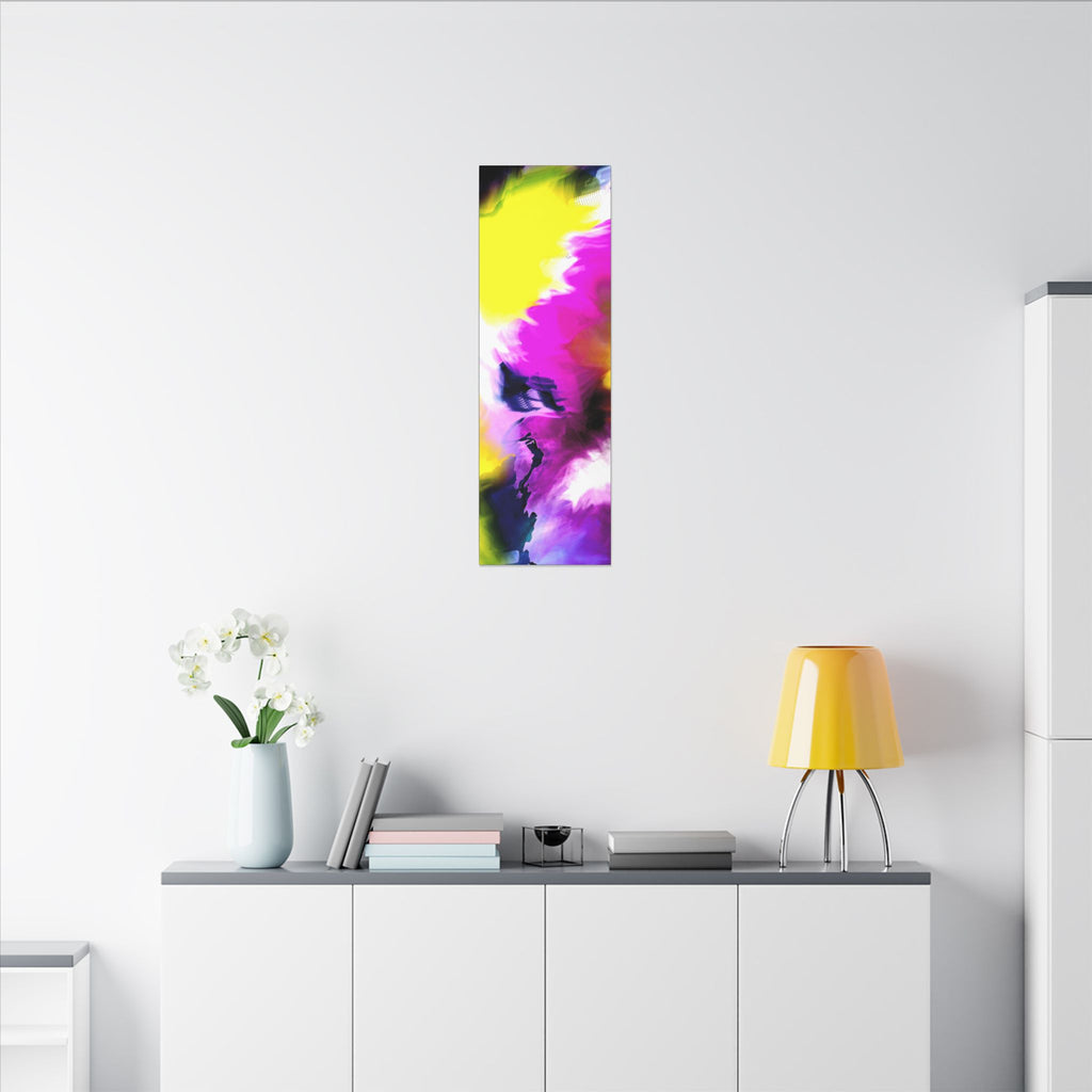 Abstract Color Splash Matte Canvas Wall Art