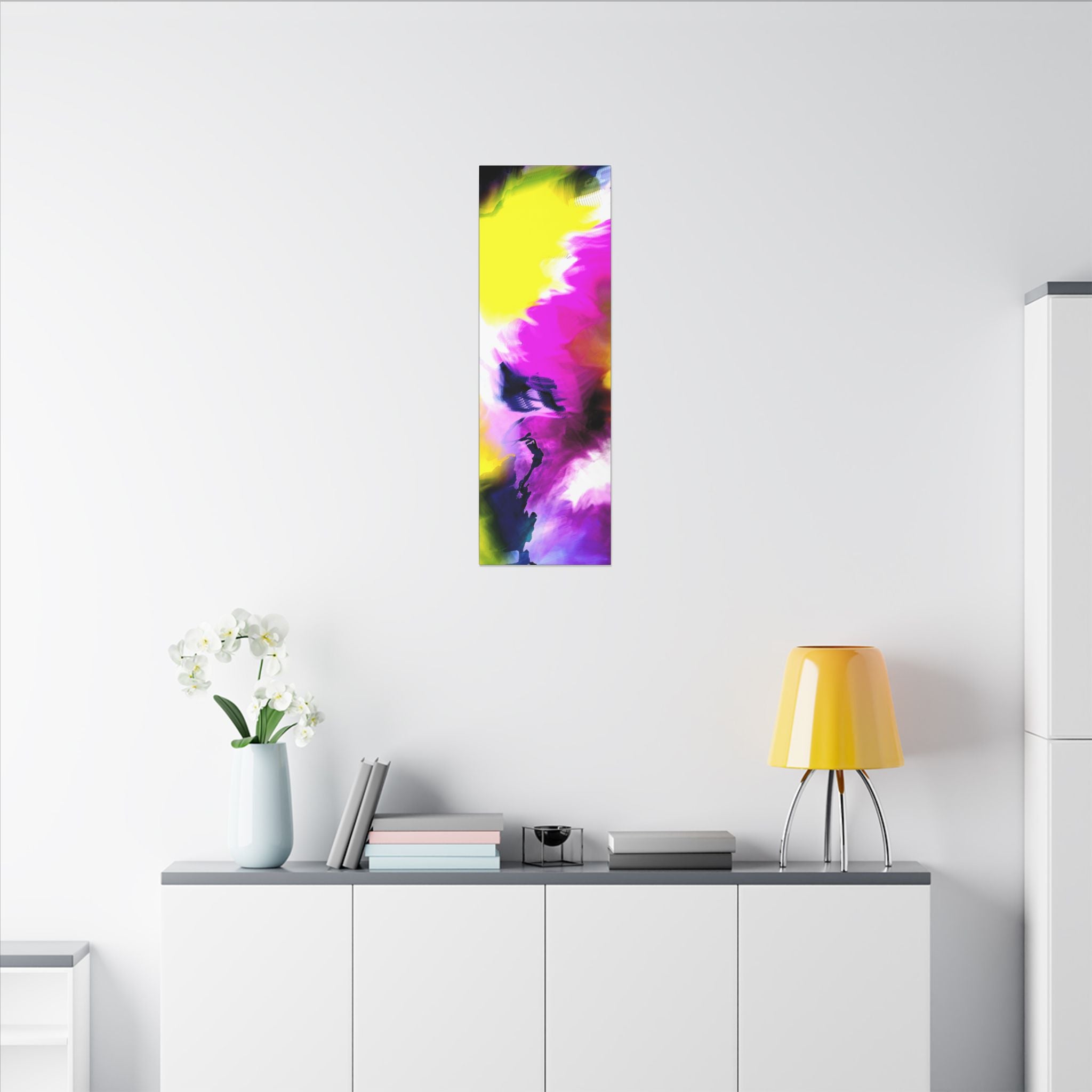 Abstract Color Splash Matte Canvas Wall Art