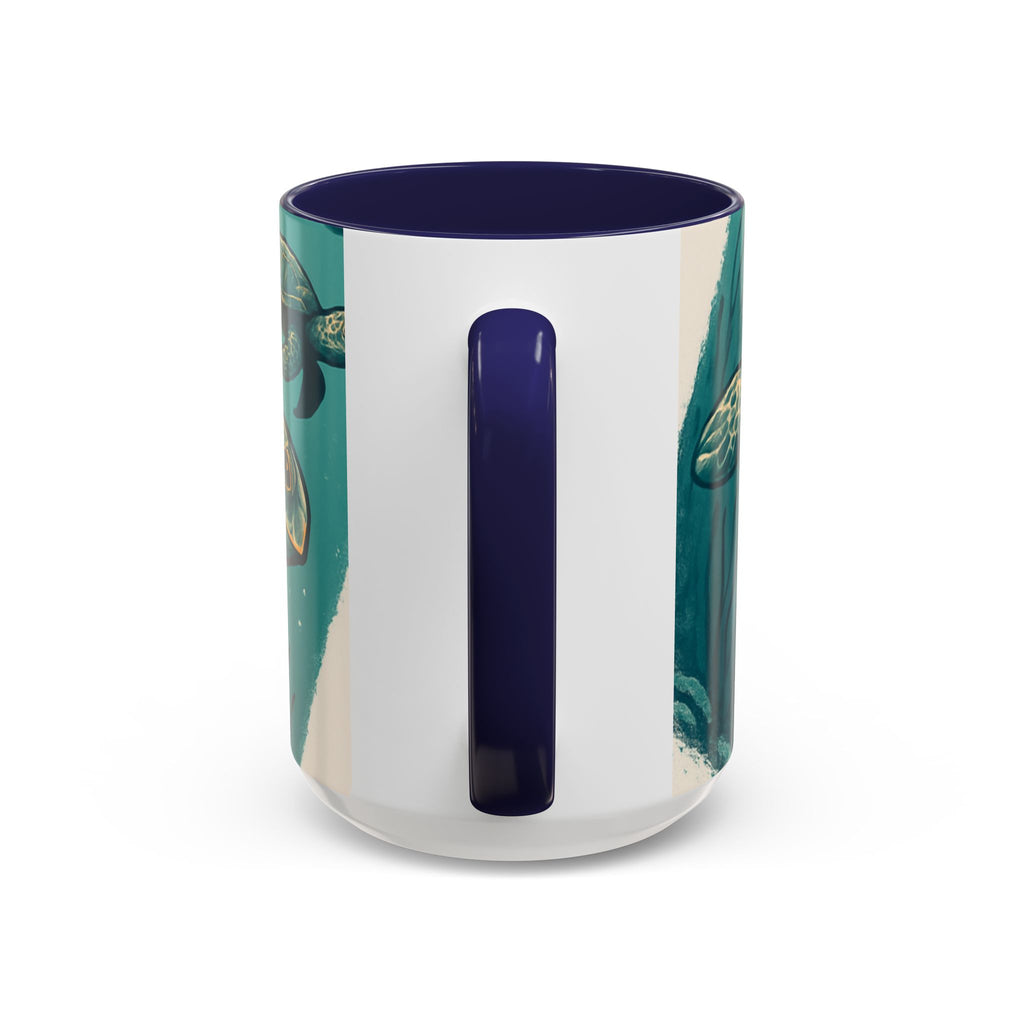 Tropical Turtle Accent Coffee Mug