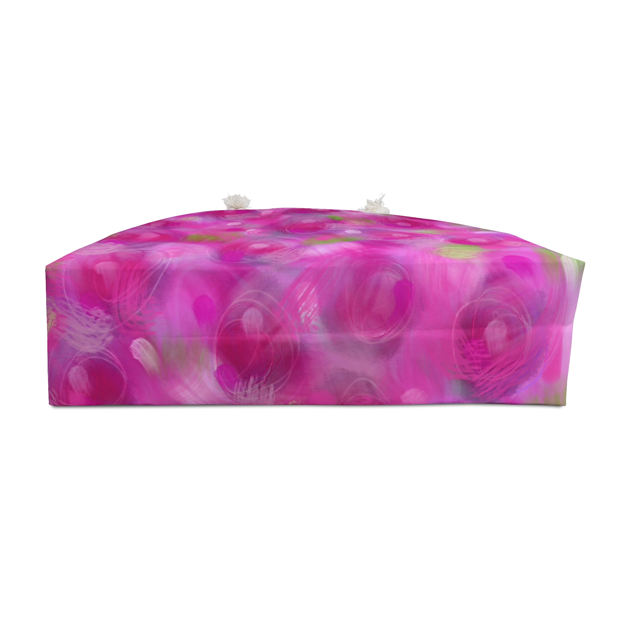 Pink Floral Weekender Bag — Blurred Rose Travel Tote
