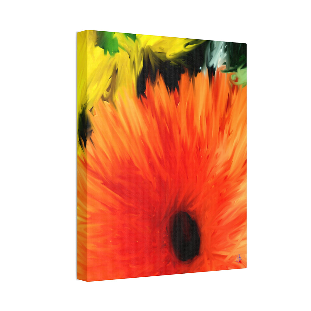 Sunflower Burst Canvas Wall Art - Stretched 1.5"