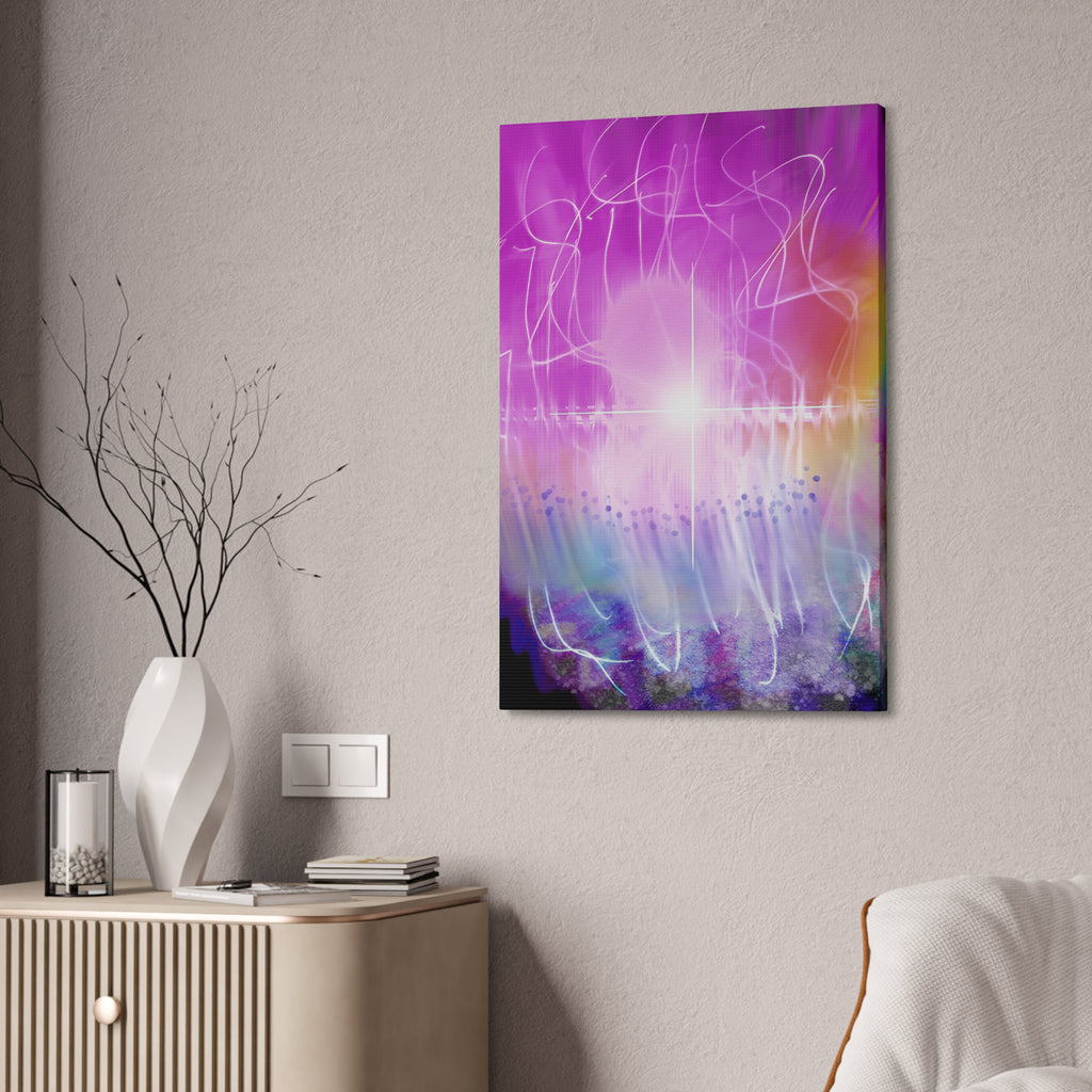 Abstract Radiant Light Canvas