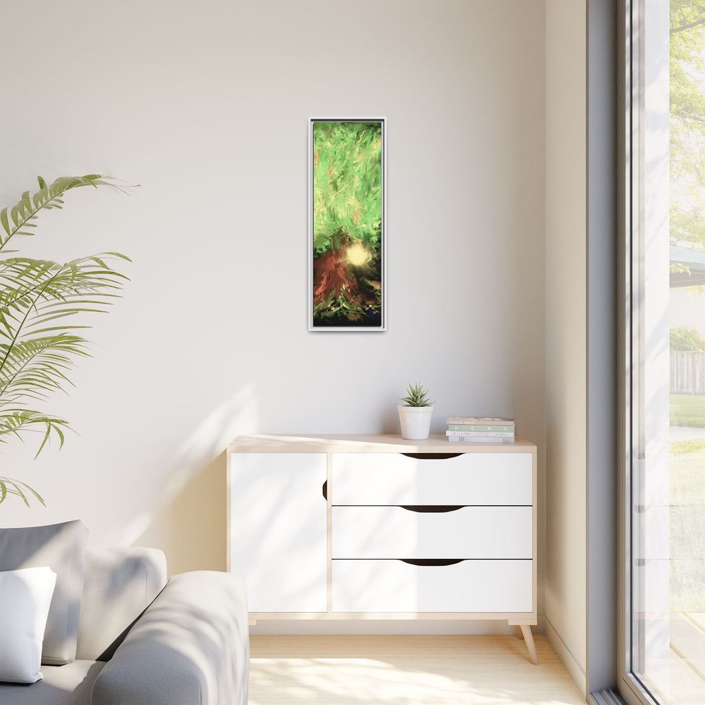 Sunset Tree Matte Canvas Framed Wall Art