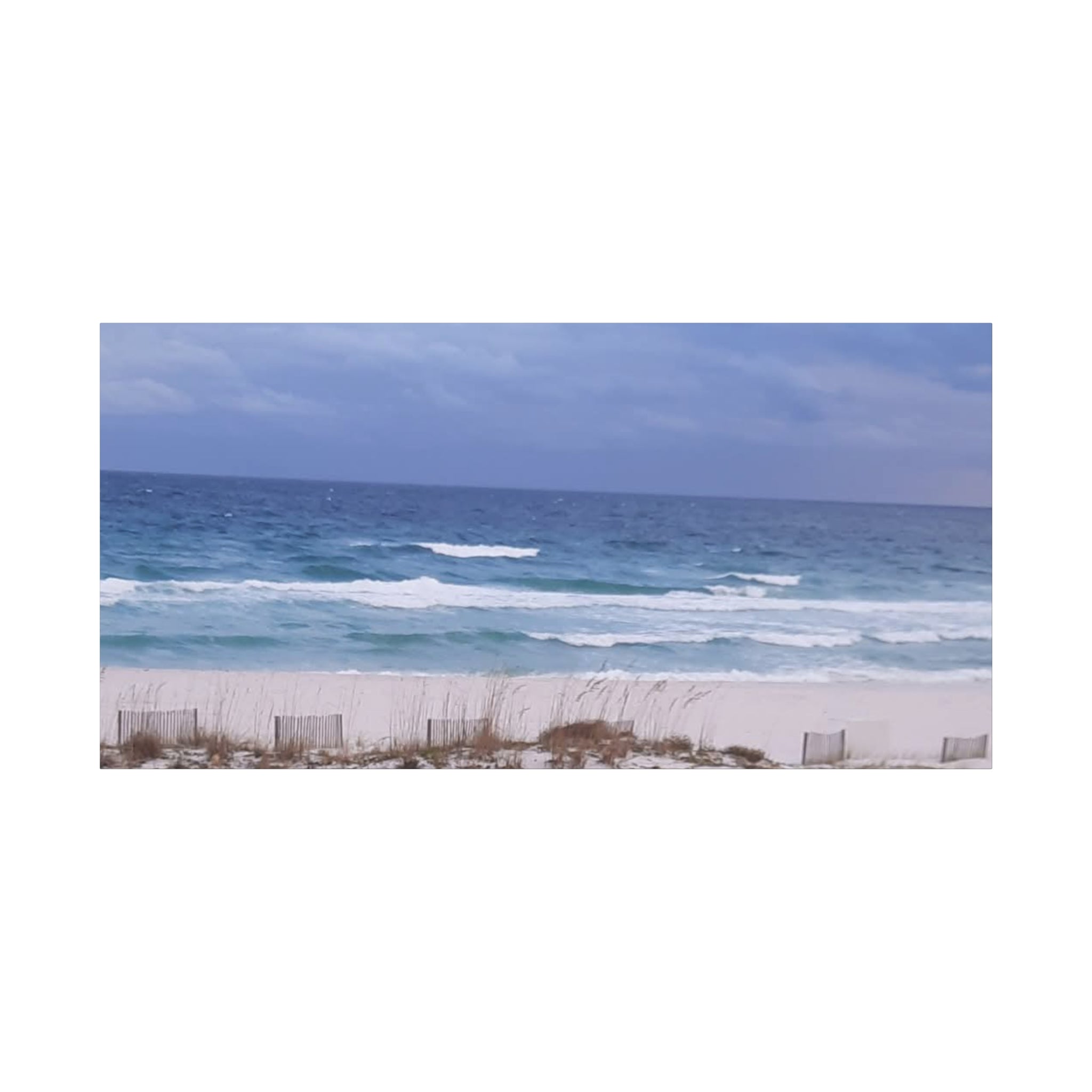 Coastal Waves Matte Canvas Print — Stretched Beach Wall Art
