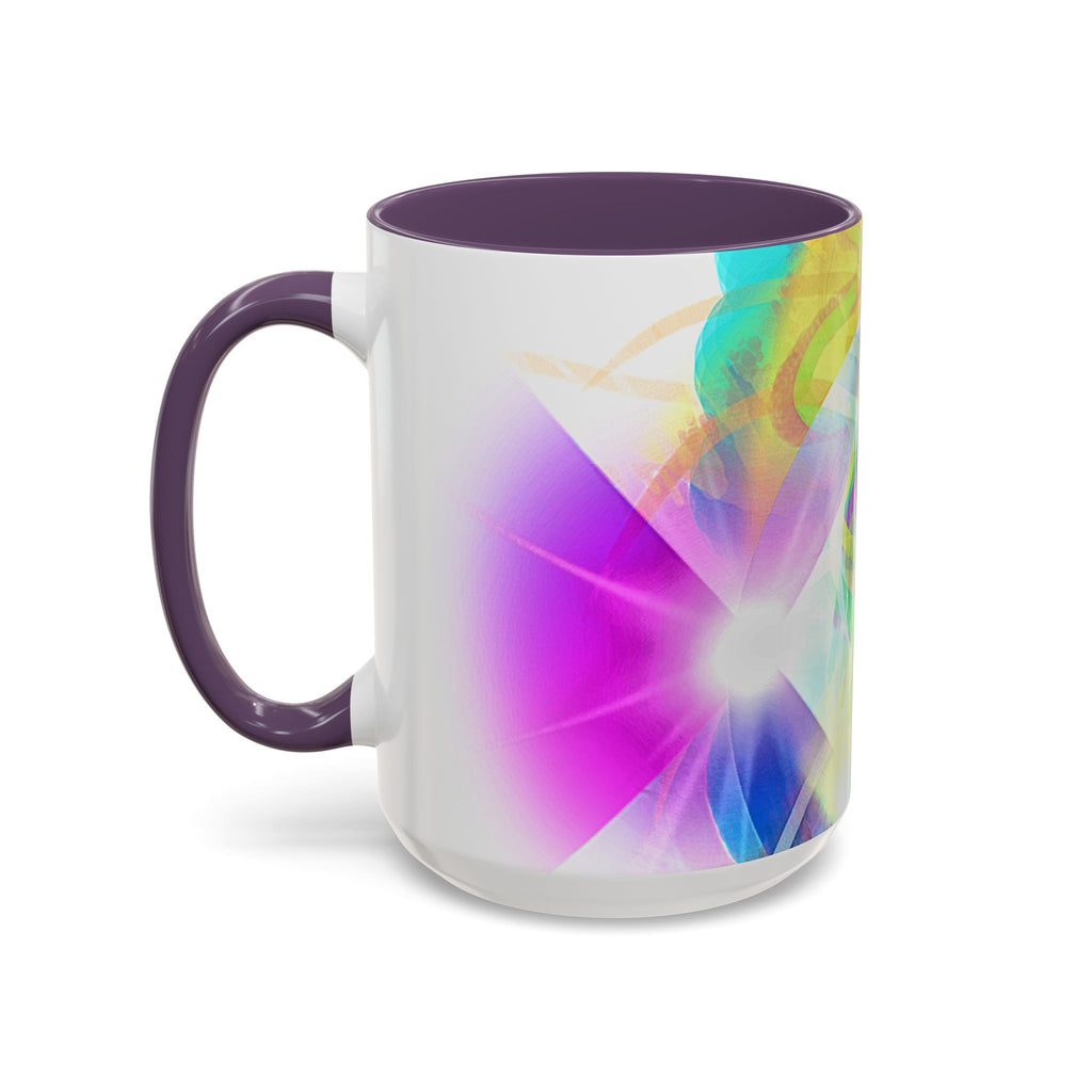 Colorful Heart Coffee Mug – Vibrant Abstract Love Accent Mug (11/15oz)