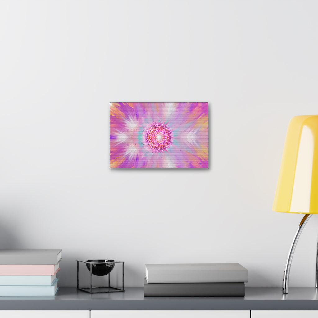 Pink Mandala Abstract Canvas - Stretched 1.5" Wall Art