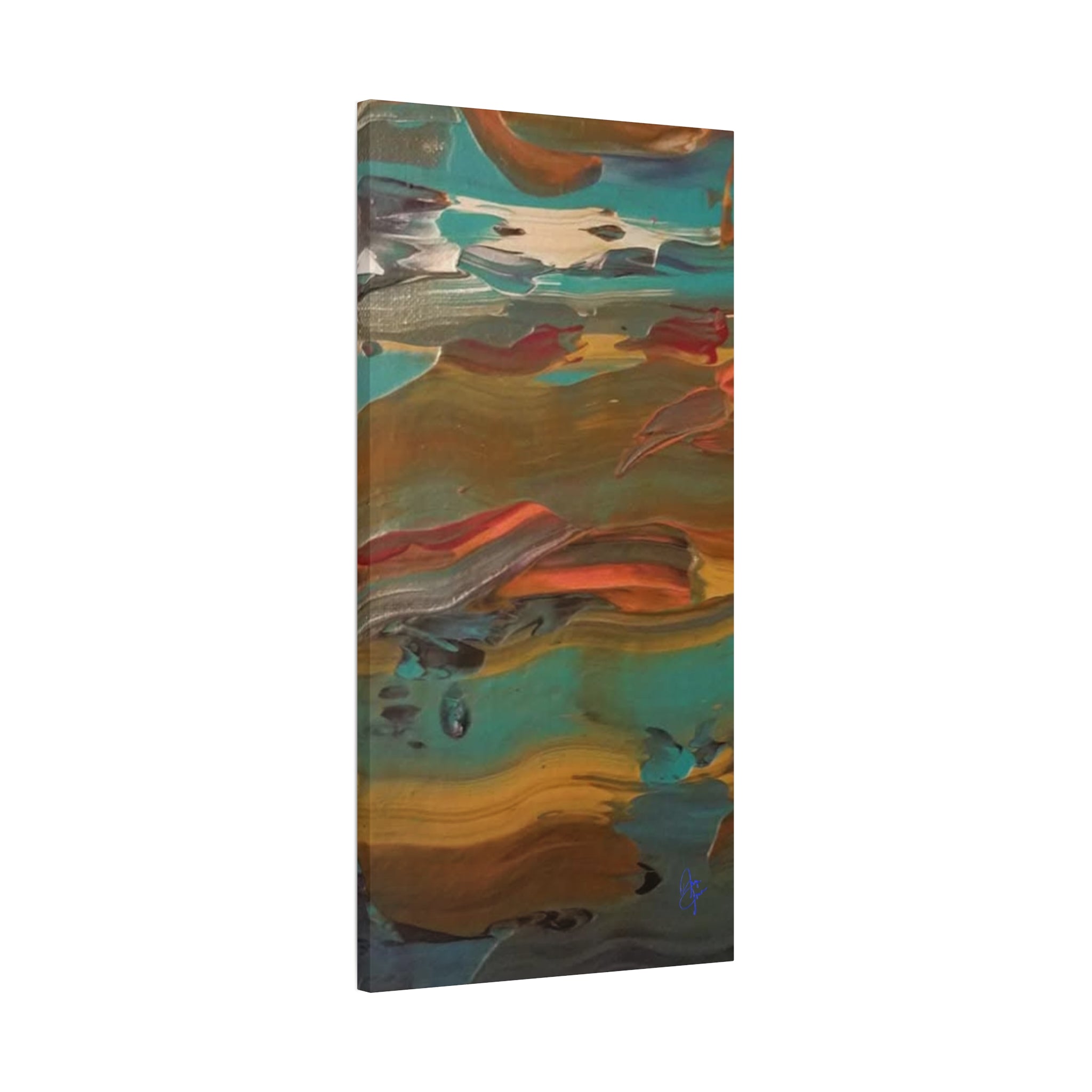 Abstract Colorwave Matte Canvas Print — Stretched 1.25" Wall Art