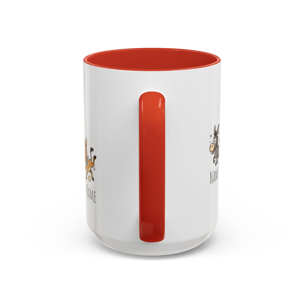 Boss In The Asses Personalized Donkey Coffee Mug — Funny Name Gift (11/15oz)